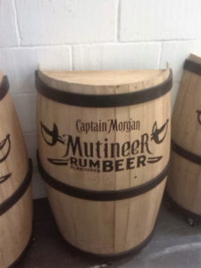 Bespoke half barrels and branding